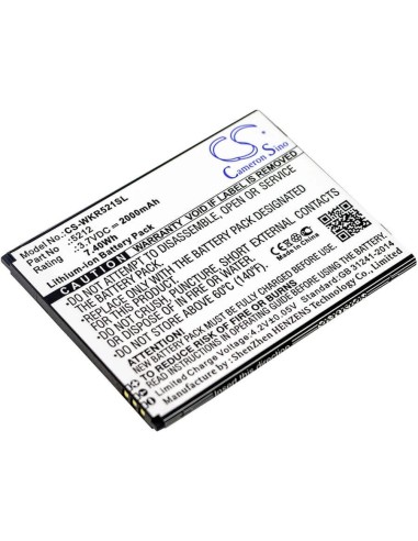 Battery for Wiko, Robby 3.7V, 2000mAh - 7.40Wh