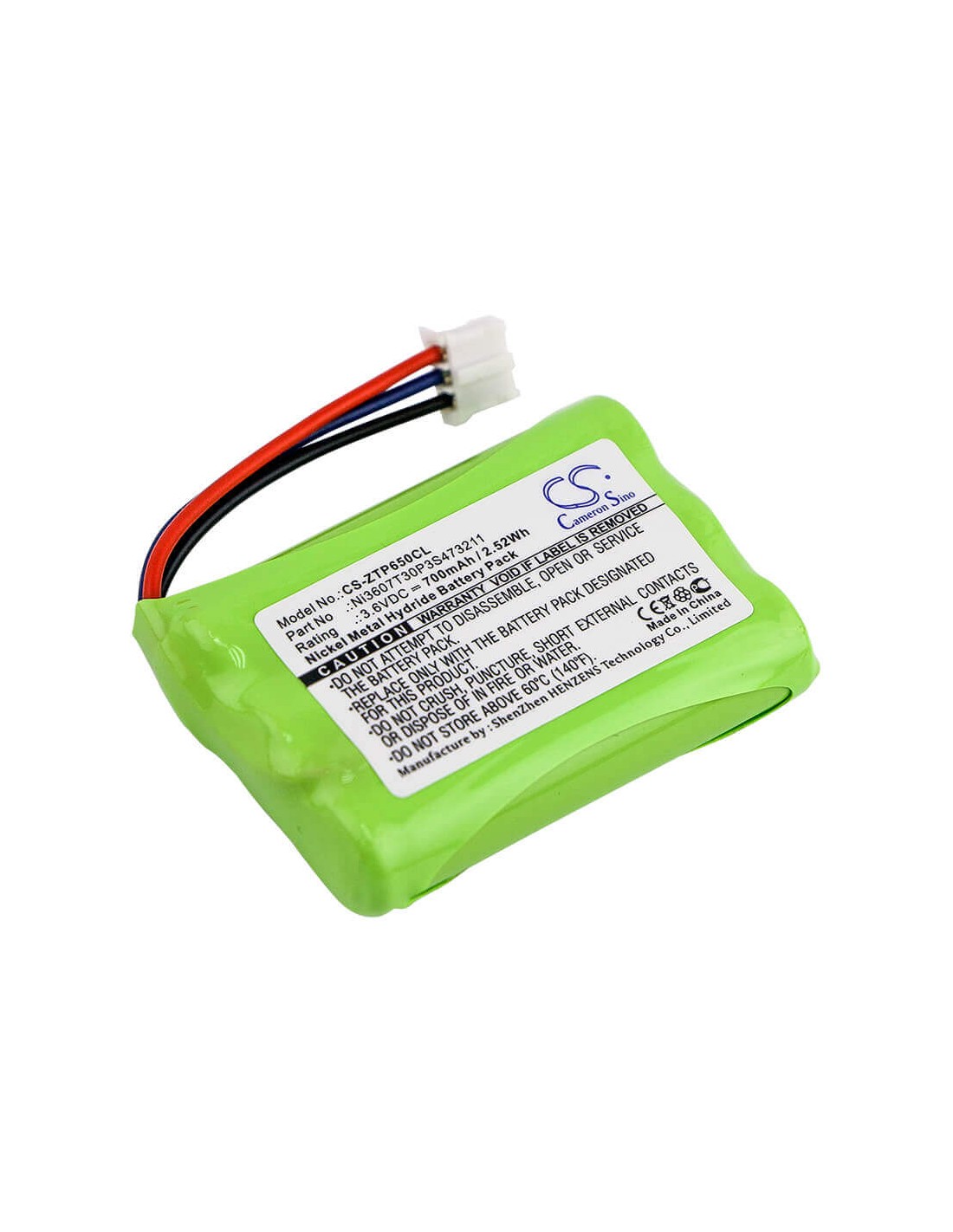 Battery for Zte, Wp650, Wp850 3.6V, 700mAh - 2.52Wh