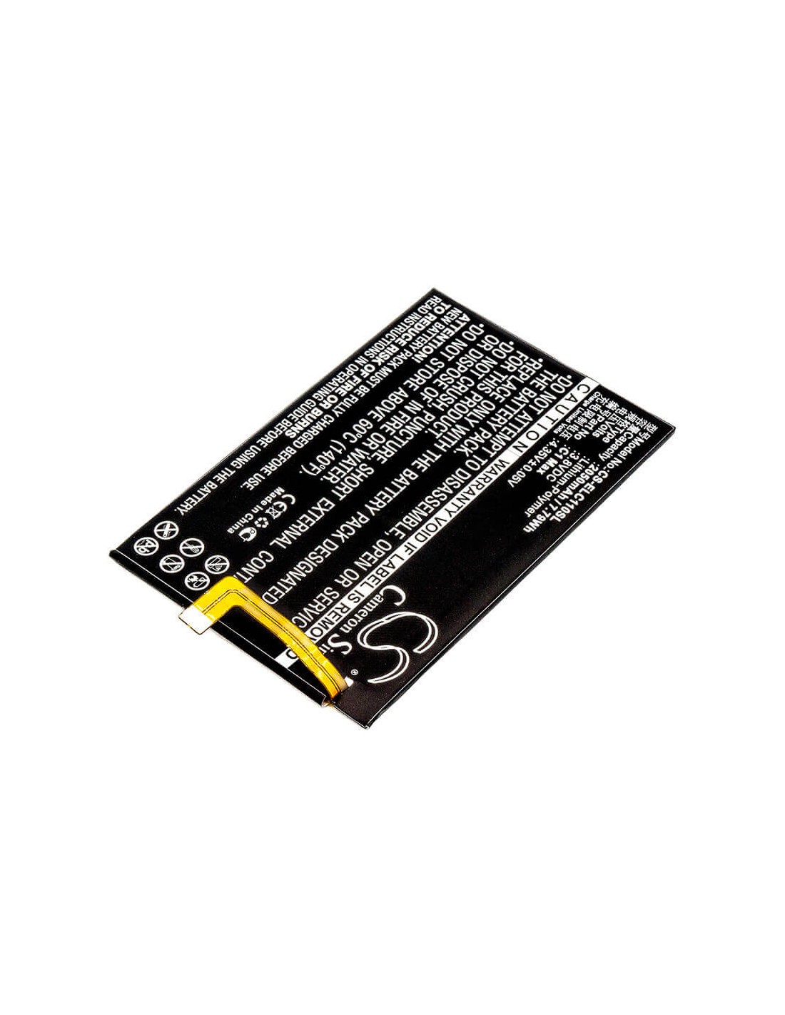 Battery for Elephone, C1 Max 3.8V, 2050mAh - 7.79Wh