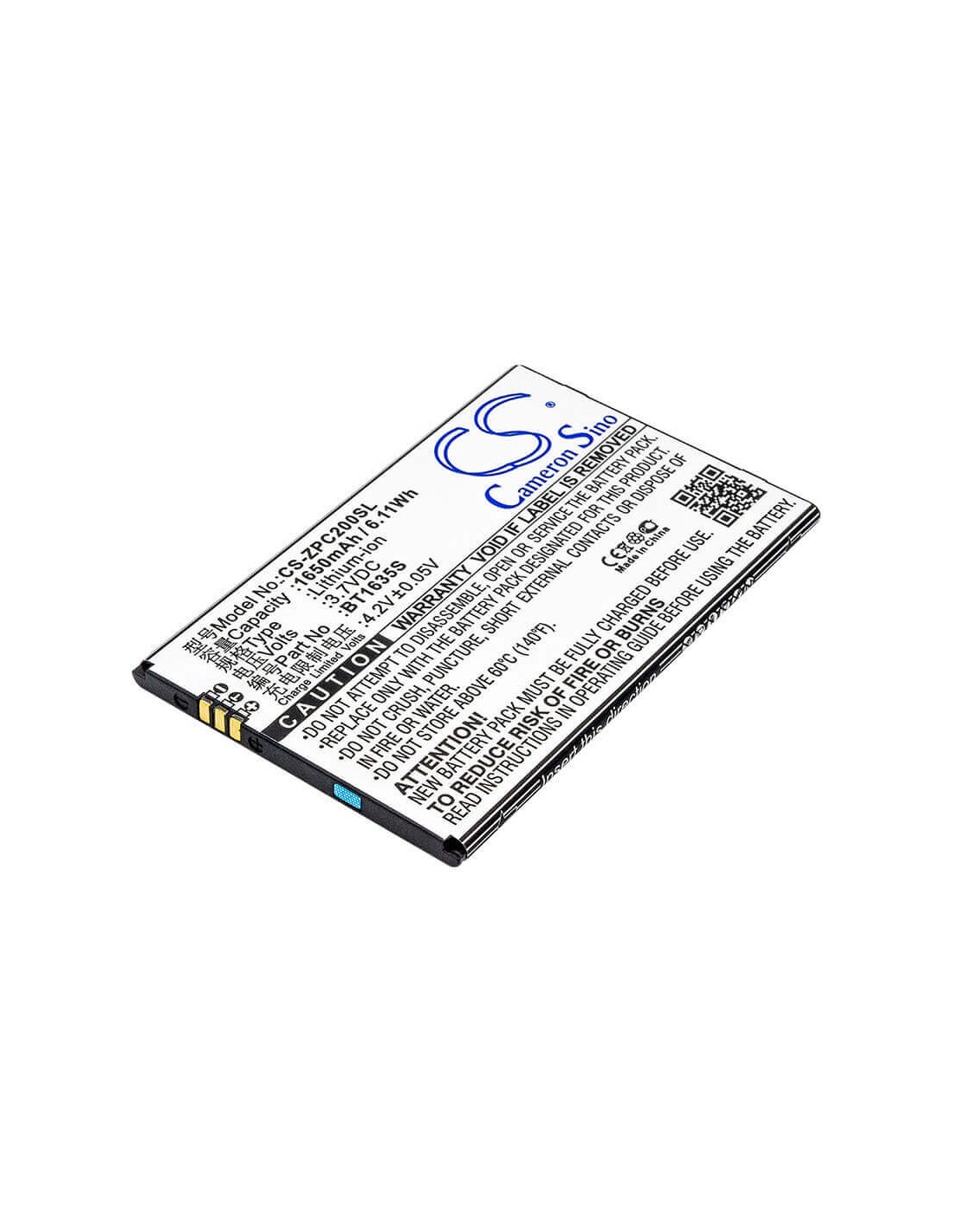 Battery for Zopo, C2, Color C2, Color F5, F5 3.7V, 1900mAh - 7.03Wh