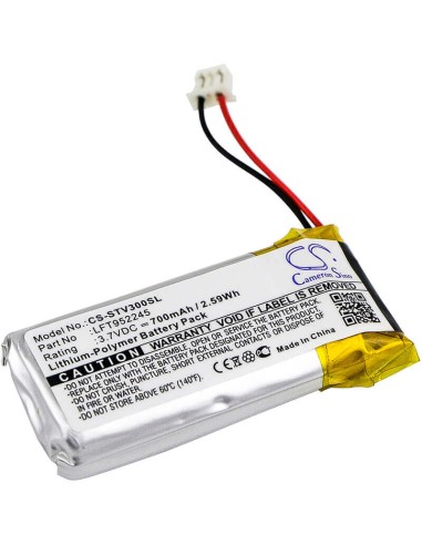 Battery for Stageclix, Jack V3 Transmitter, Jack V4 Transmitter 3.7V, 700mAh - 2.59Wh