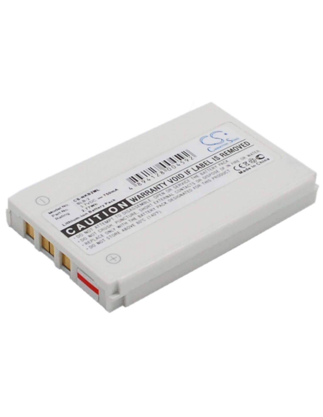 Battery for Aiptek Mpvr Digital Media 3.7V, 750mAh - 2.78Wh