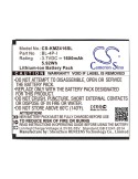 Battery for Dexp Ixion X Lte 4.5 3.7V, 1600mAh - 5.92Wh