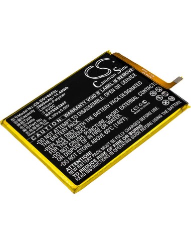 Battery for Doogee Y6, Y6c 3.8V, 3000mAh - 11.40Wh
