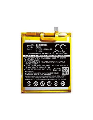 Battery for Fly Fs518, Cirrus 13 3.7V, 2200mAh - 8.14Wh