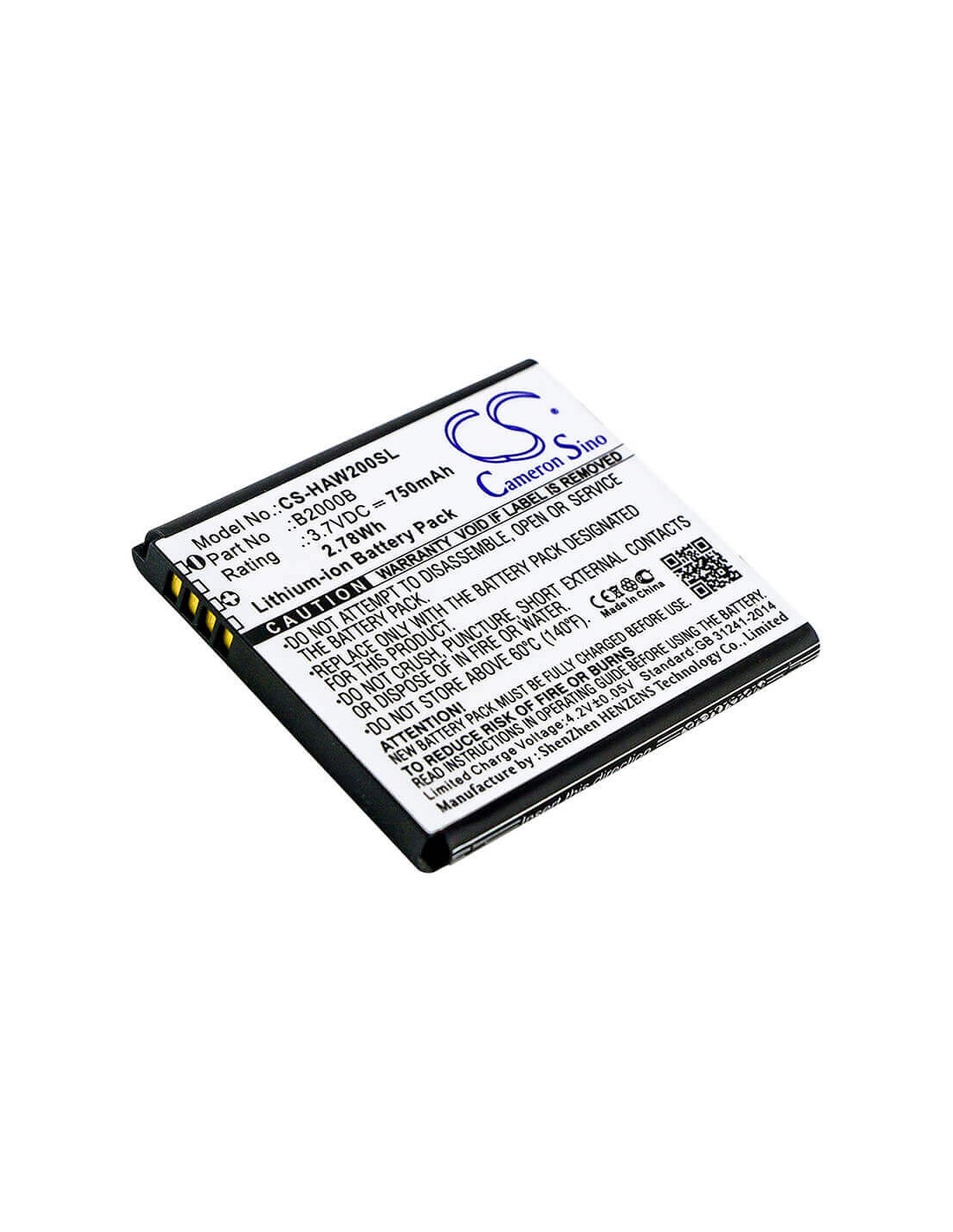 Battery for Highscreen Winwin 3.7V, 1800mAh - 6.66Wh