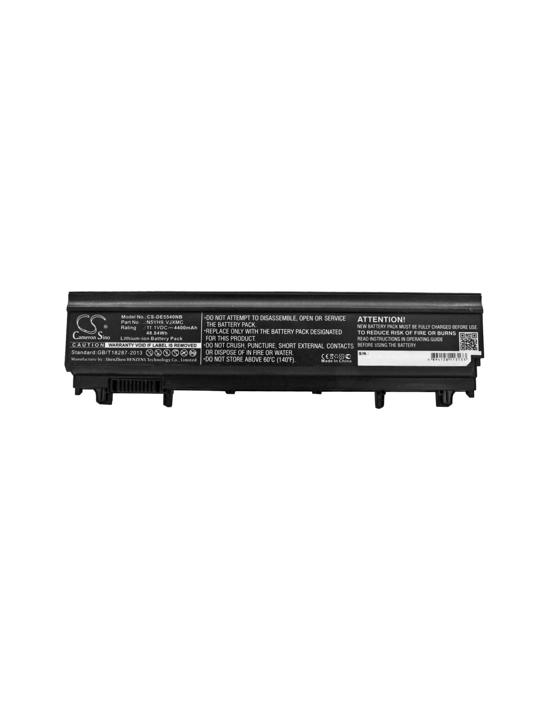 Battery for Dell Latitude E5440, Latitude E5540 11.1V, 4400mAh - 48.84Wh
