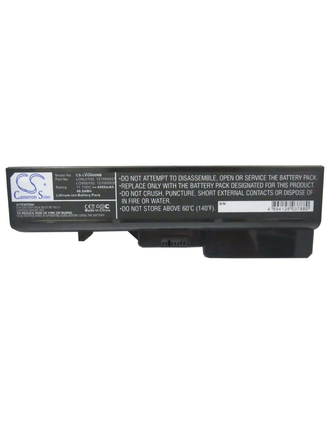 Battery for Lenovo Ideapad G460, Ideapad G460 0677, Ideapad G460 20041 11.1V, 4400mAh - 48.84Wh
