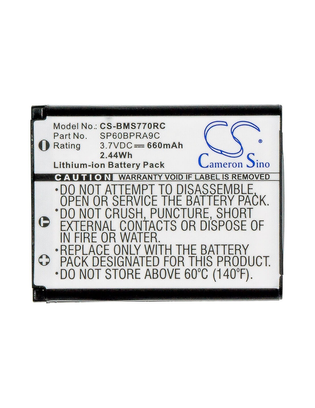 Battery for Sony, Bluetooth Laser Mouse, Vgp-bms77 3.7V, 660mAh - 2.44Wh