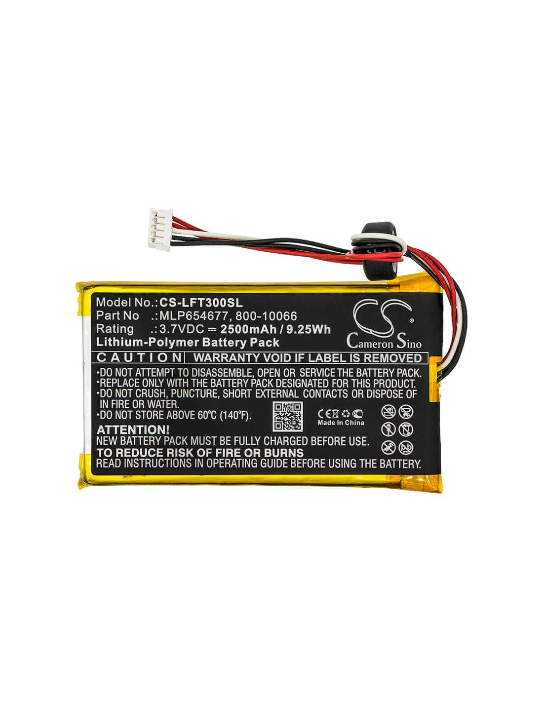 Battery for Leapfrog, LeapPad 3, LeapPad3' 3.7V, 2500mAh - 9.25Wh