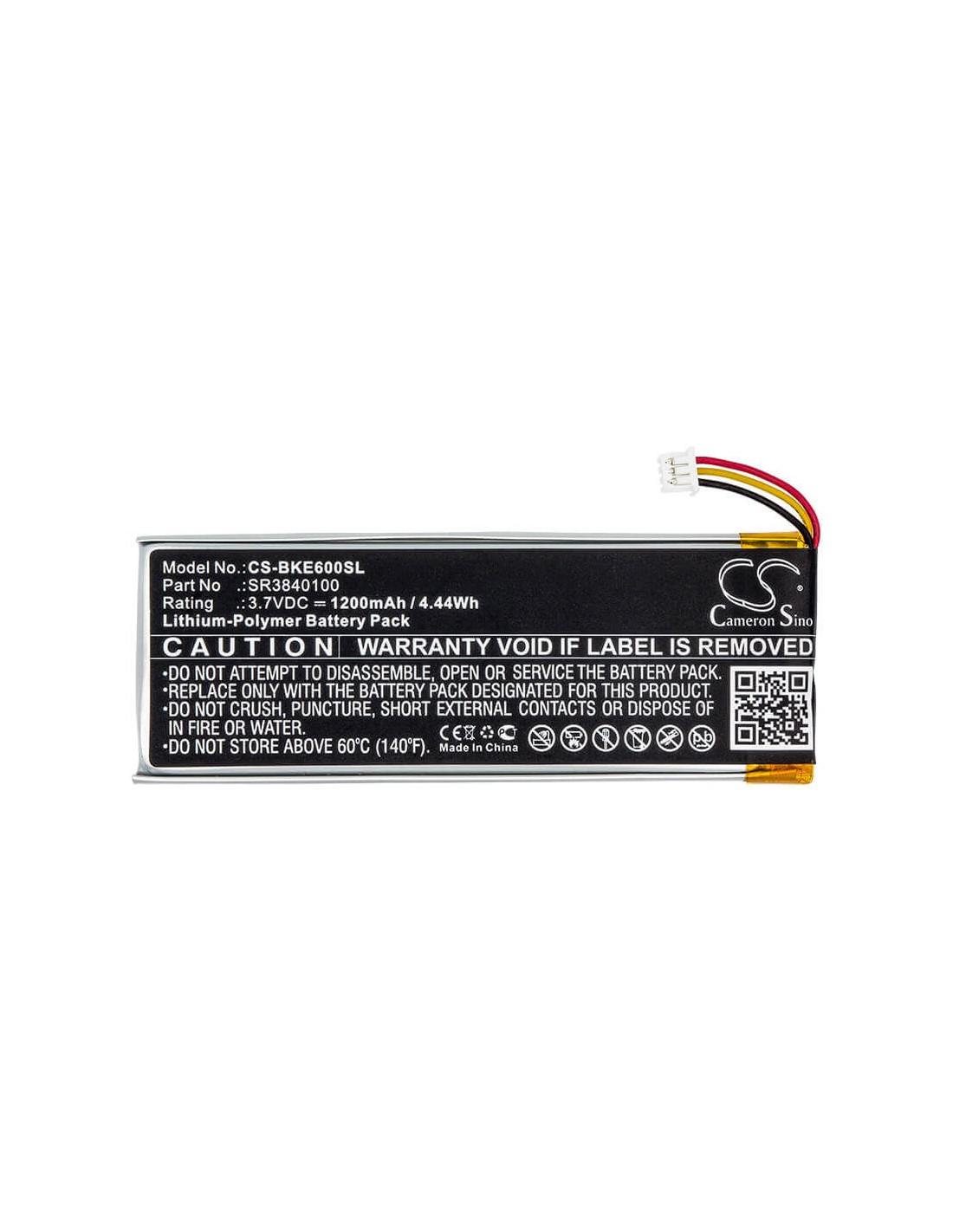 Battery for Becker, Active 6, Active 6 Lmu, Active 6 Lmu Plus 3.7V, 1200mAh - 4.44Wh