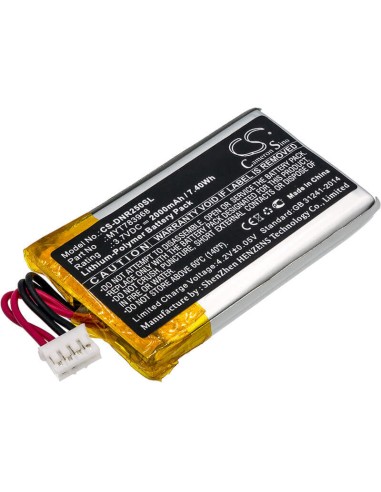 Battery for Delorme, Ag-008727-201, Incrh20, Inrch25 3.7V, 2000mAh - 7.40Wh