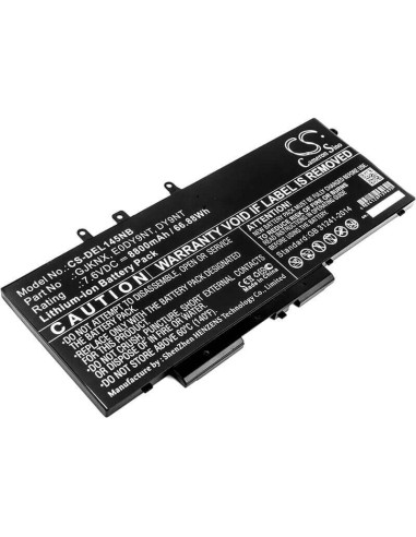 Battery for Dell, Latitude 14 5491, Latitude 15 5591, Latitude 5280 7.6V, 8800mAh - 66.88Wh