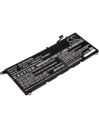 Battery for Dell, Xps 13 9360, Xps 13 9360-d1605g, 7.6V, 7850mAh - 59.66Wh