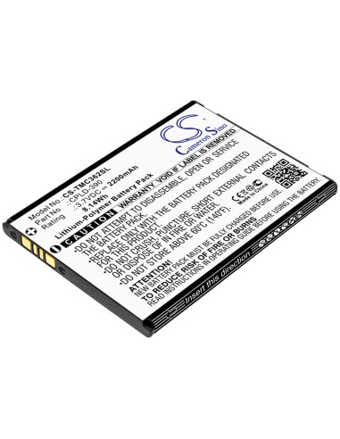 Battery for Coolpad, Catalyst 3622a, T-mobile, Catalyst 3622a 3.7V, 2200mAh - 8.14Wh