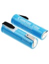 14500 Battery for Lithium Ion, 2pcs Pack With Tabs 3.7V, 700mAh - 2.59Wh