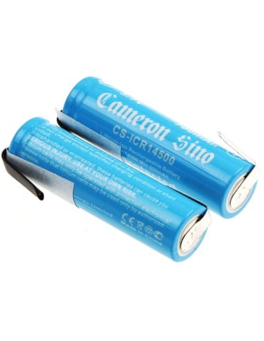 Battery for Lithium Ion, 2pcs Pack With Solder Tabs 3.7V, 700mAh - 2.59Wh