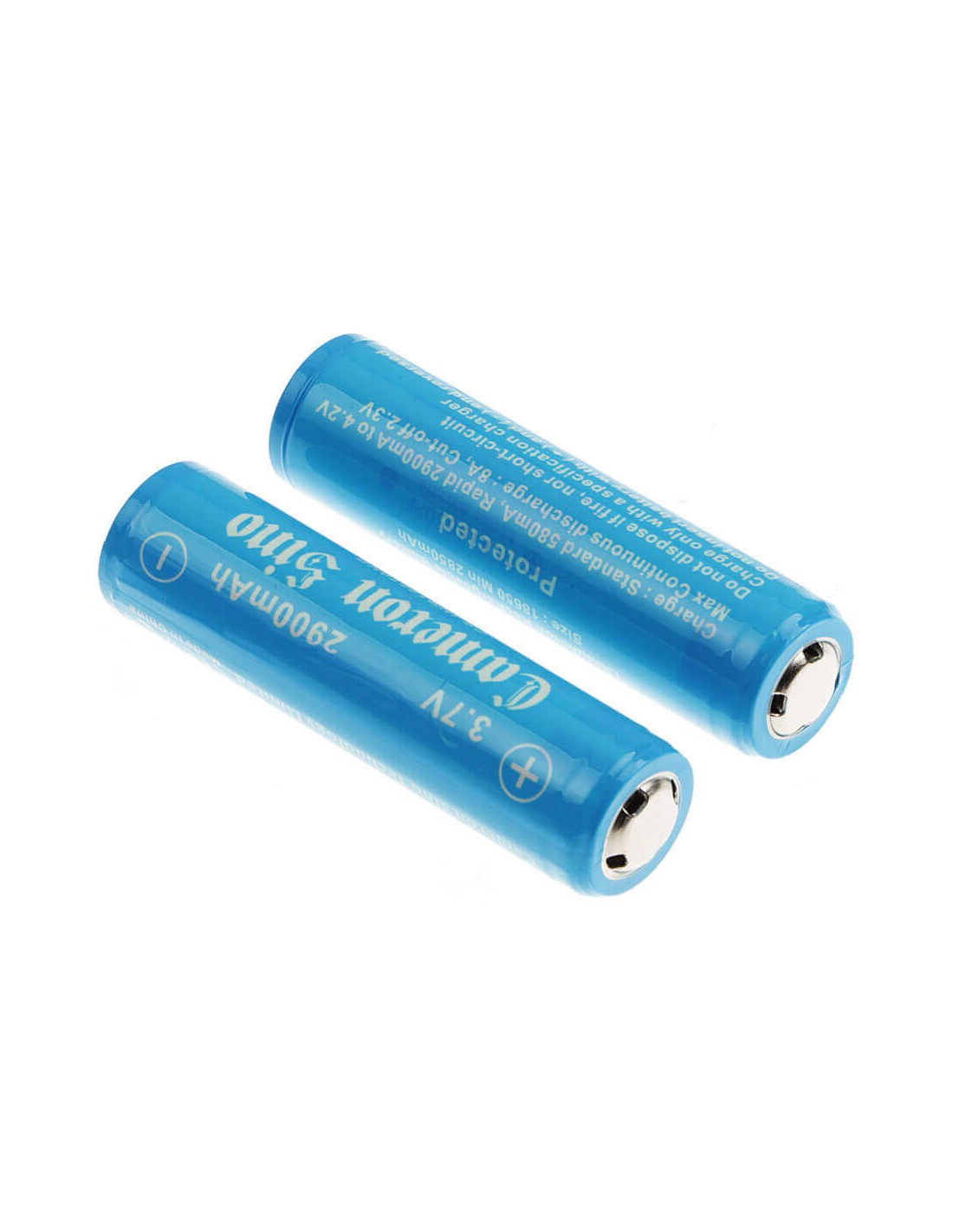 Battery for Lithium Ion, 2pcs 18650 Pack With PCB Protected 3.7V, 2900mAh - 10.73Wh