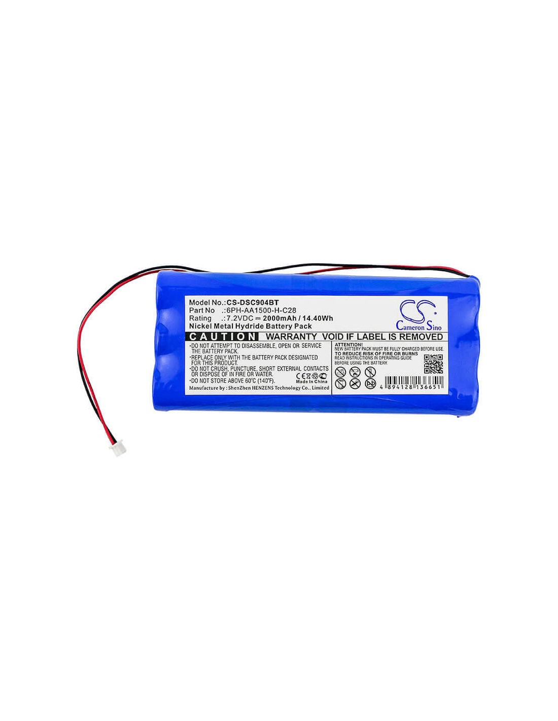 Battery for Direct, Sensor 17-145a, Sensor Ds415, Dsc 7.2V, 2000mAh - 14.40Wh