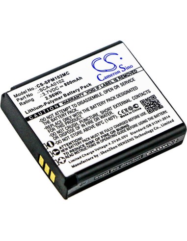 Battery for Sena, Prism Bluetooth Action Camera, Sena Prism, 3.7V, 800mAh - 2.96Wh