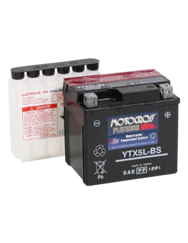 YTX5L-BS 12V 80 cca Motocross AGM motorcycle battery