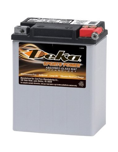 ETX15L 12V 220 cca Deka AGM motorcycle battery