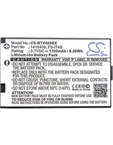Battery for Reely, Gt4 Evo 3.7V, 1700mAh - 22.20Wh