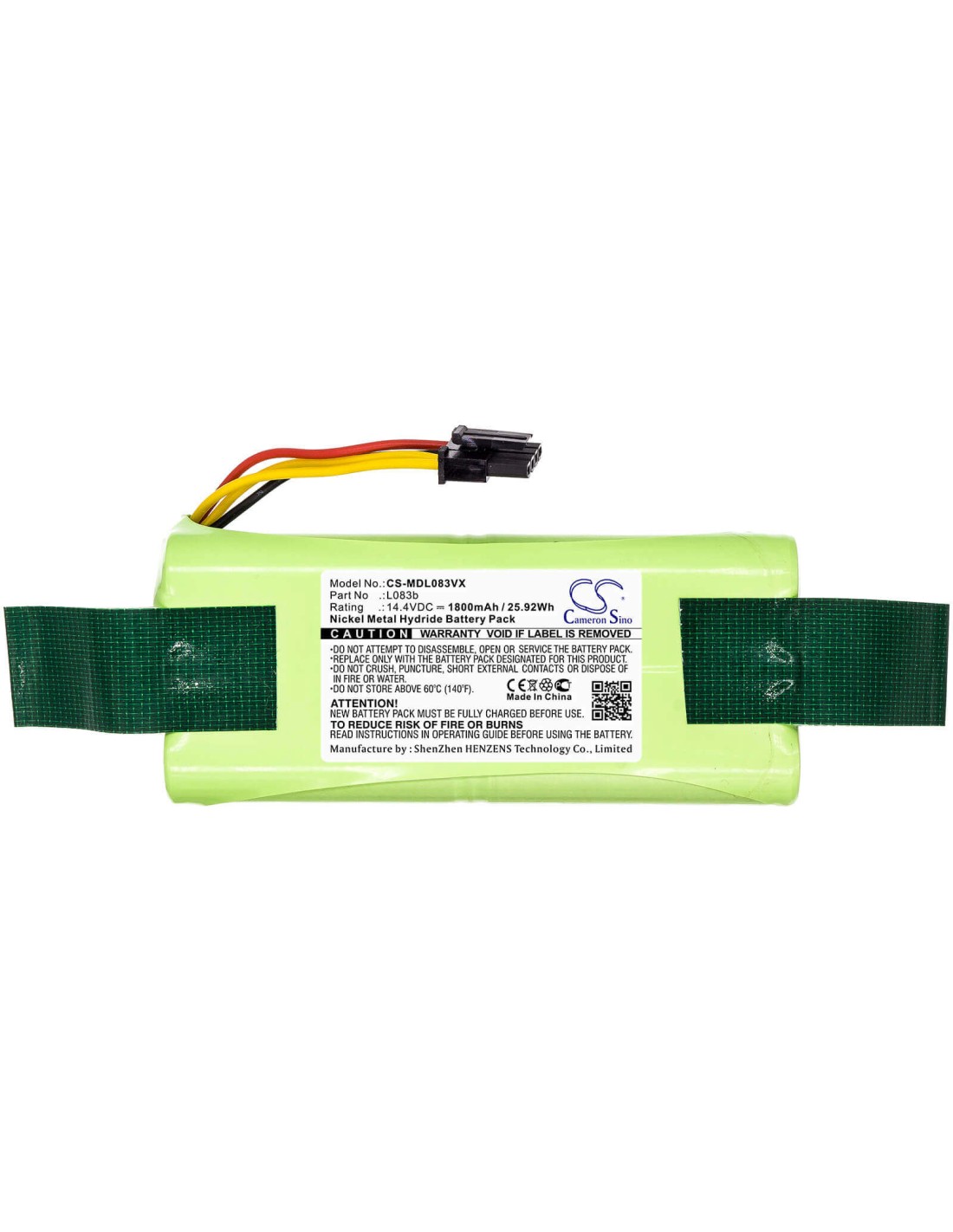 Battery for Midea, R1-l081a, R1-l083b, R1-l085b 14.4V, 1800mAh - 14.40Wh