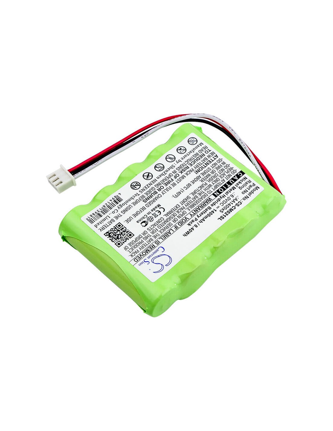 Battery for Custom Battery Pack, Aa1400x5 6V, 1400mAh - 8.40Wh
