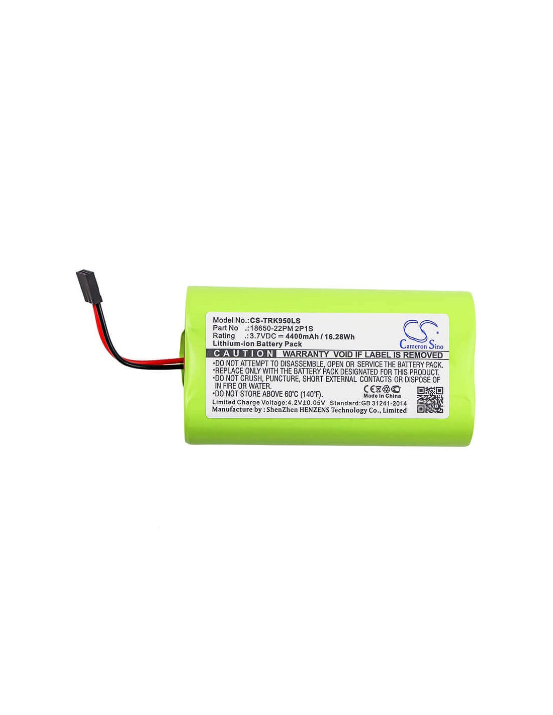 Battery for Trelock, Ls 950, Ls950 3.7V, 4400mAh - 16.28Wh