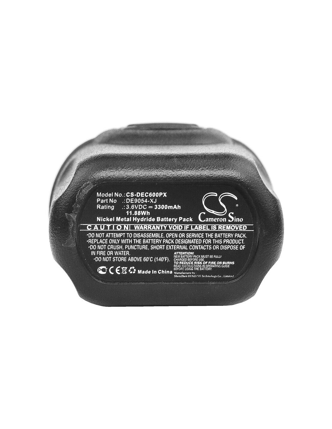 Battery for Dewalt, Dc600, Dc600 Screwdriver, Dc600-gb, Dc600ka 3.6V, 3300mAh - 11.88Wh