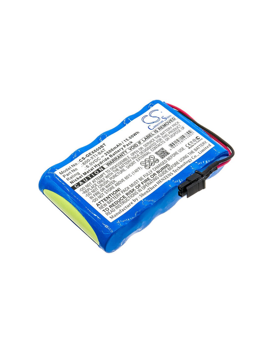 Battery for Ge, Interlogix Simon Xti Wireless Control Panel, Simon Xti 6V, 2500mAh - 15.00Wh