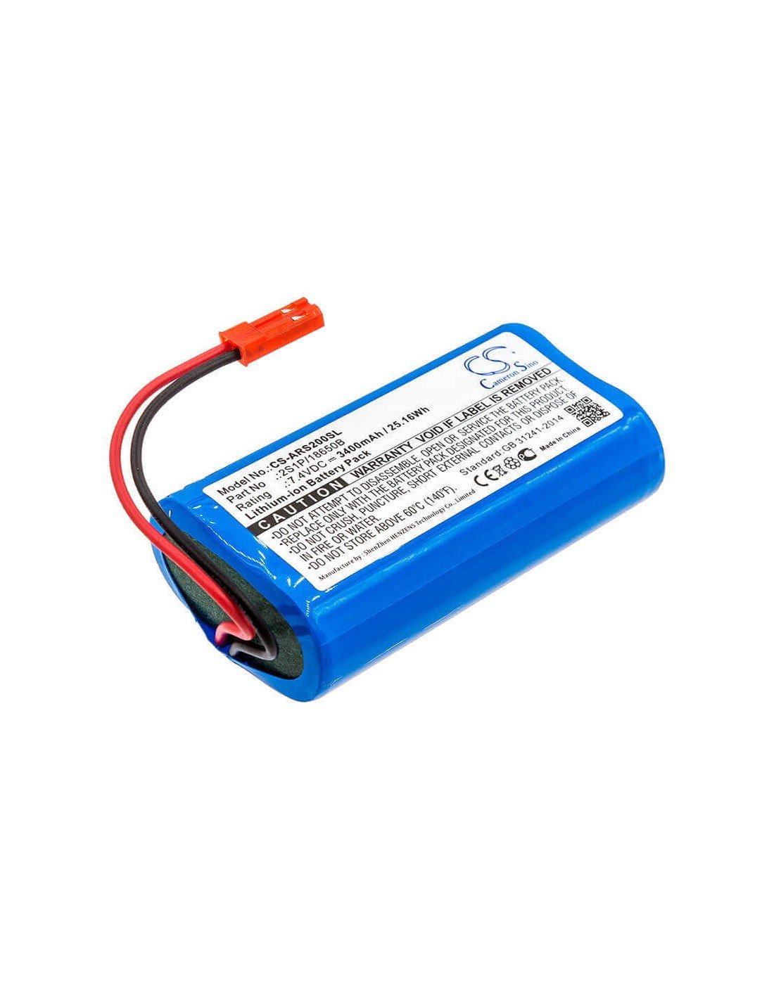 Battery for Arizer, Solo, Solo 2 7.4V, 3400mAh - 25.16Wh