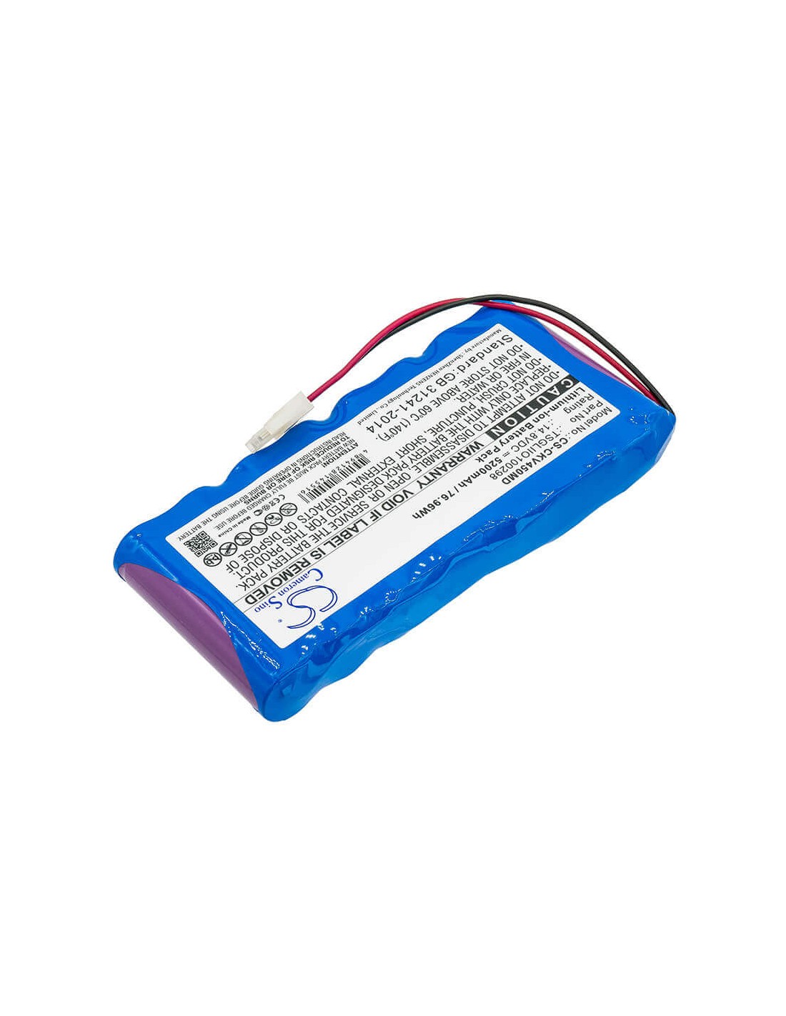 Battery for Charter Kontron, Vitalogik 4500, 14.8V, 5200mAh - 76.96Wh