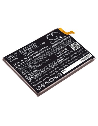 Battery for Samsung, Galaxy A20e, Sm-a202 3.85V, 2900mAh - 11.17Wh