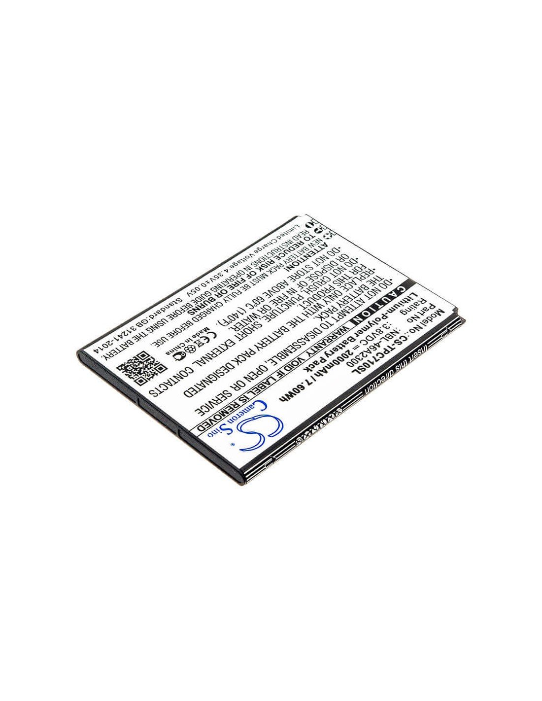 Battery for Tp-link, Neffos C7a, Tp705a 3.8V, 2000mAh - 7.60Wh