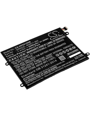 Battery for Hp, 10-p018wm, Notebook X2 7.4V, 4200mAh - 31.08Wh