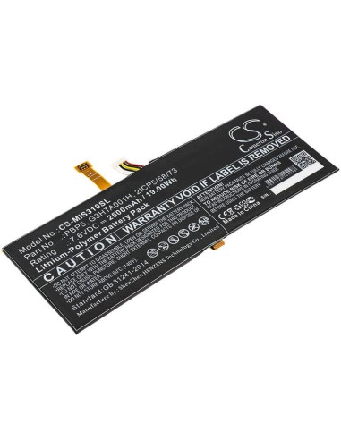 Battery for Microsoft, Surfacebook With Performance Base, 7.6V, 2500mAh - 19.00Wh