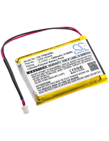 Battery for Telex, Pb24n, Pb24nd-tx 3.7V, 1800mAh - 6.66Wh