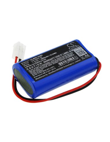Battery for Mindray, Sp1, Sp1 Syringe Pump, 7.4V, 2600mAh - 19.24Wh