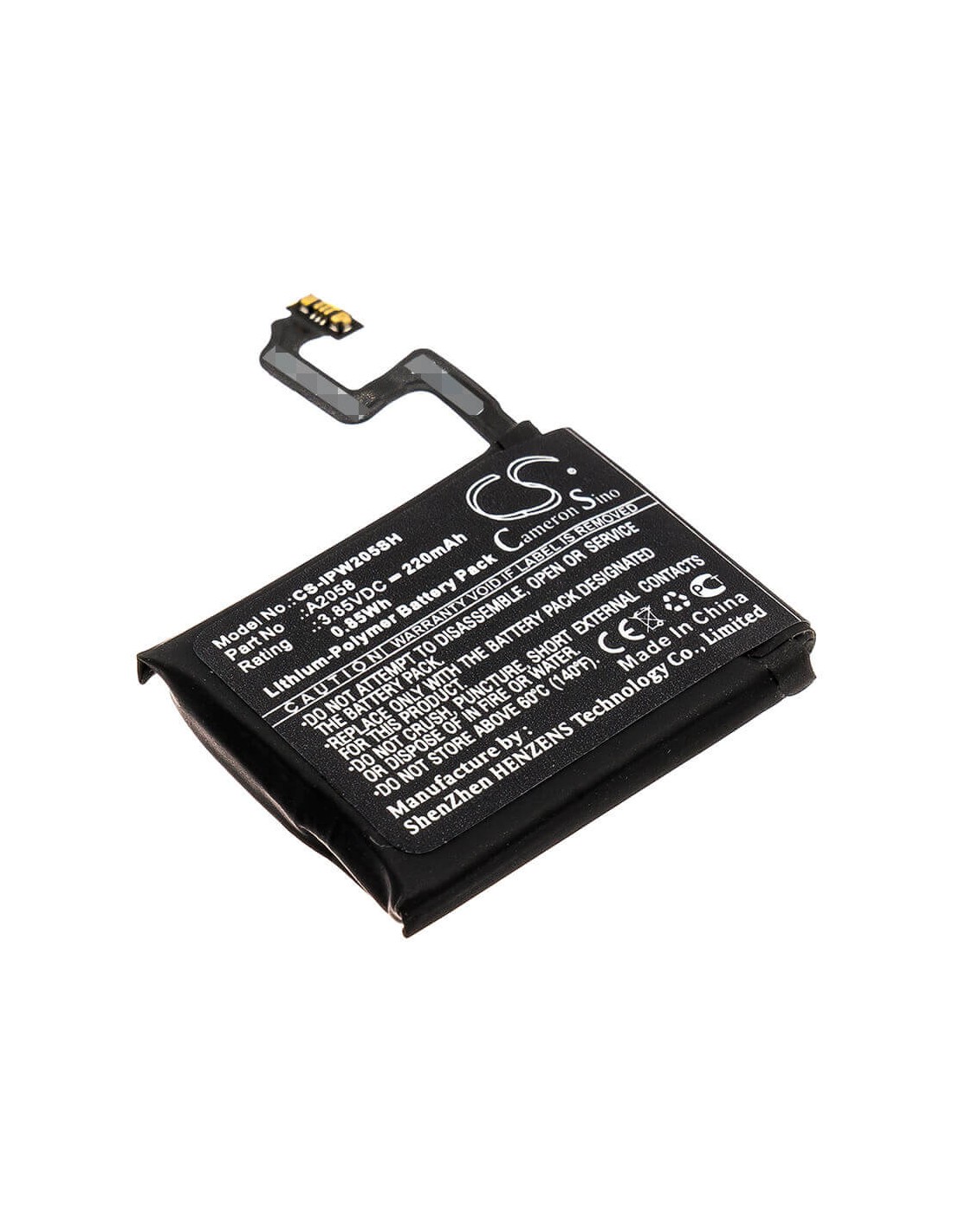 Battery for Apple, A1975, A1977, A2007 3.85V, 220mAh - 0.85Wh