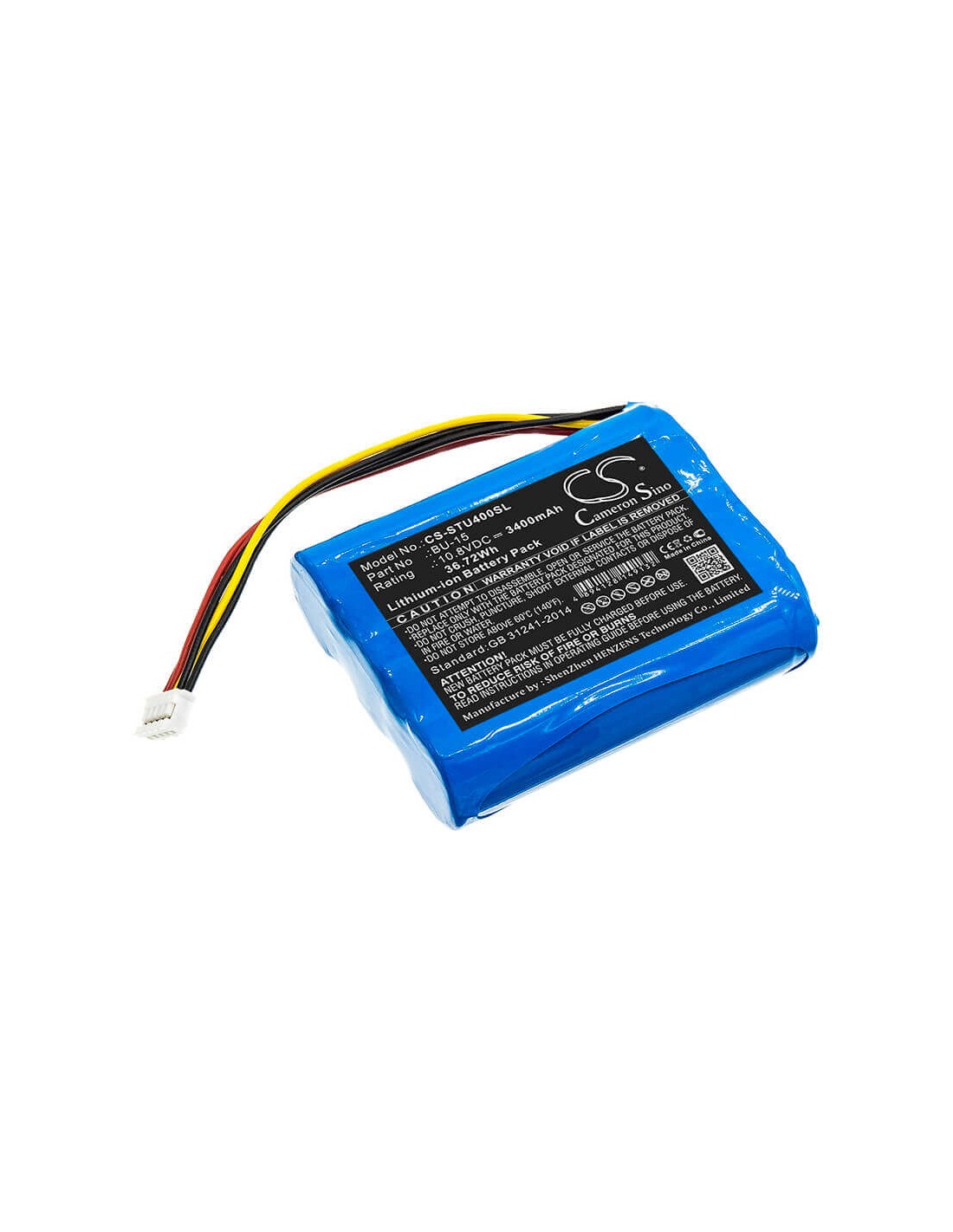 Battery for Sumitomo, T400s, T-400s, 10.8V, 3400mAh - 36.72Wh