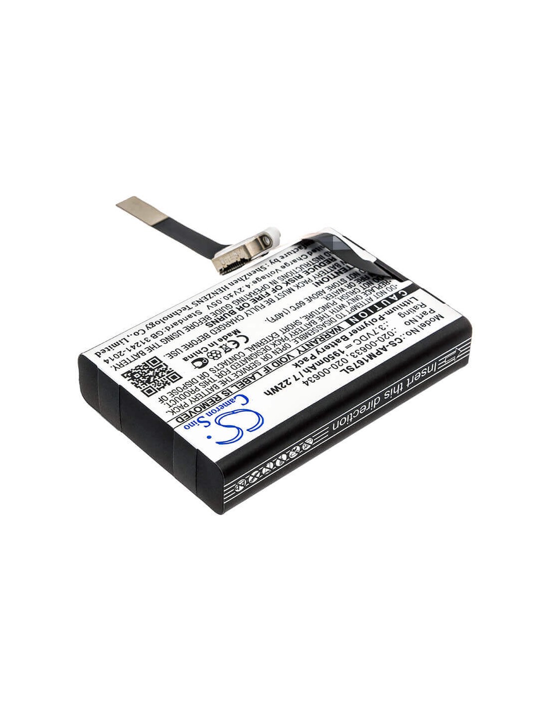 Battery for Apple, A1657, A1672, Magic Mouse 2 3.7V, 1950mAh - 7.22Wh