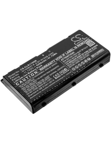 Battery for Clevo, N150rd, N150rd1, N150rf 11.1V, 5200mAh - 57.72Wh
