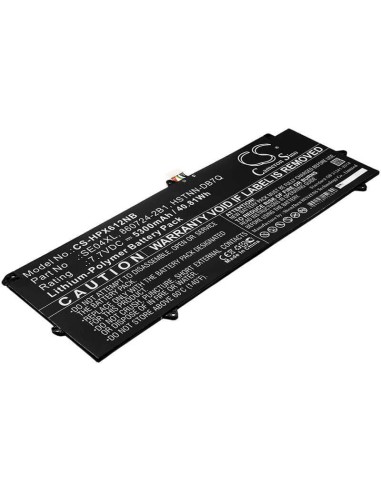 Battery for Hp, Pro Tablet X2 612 G2, Pro Tablet X2 612 G2(1dt63aw), Pro Tablet X2 612 G2(1dt66aw) 7.7V, 5300mAh - 40.81Wh