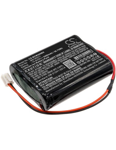 Battery for Bionet, Bm3, Bm3vet, Bm3vet Next Monitor 10.8V, 3400mAh - 36.72Wh
