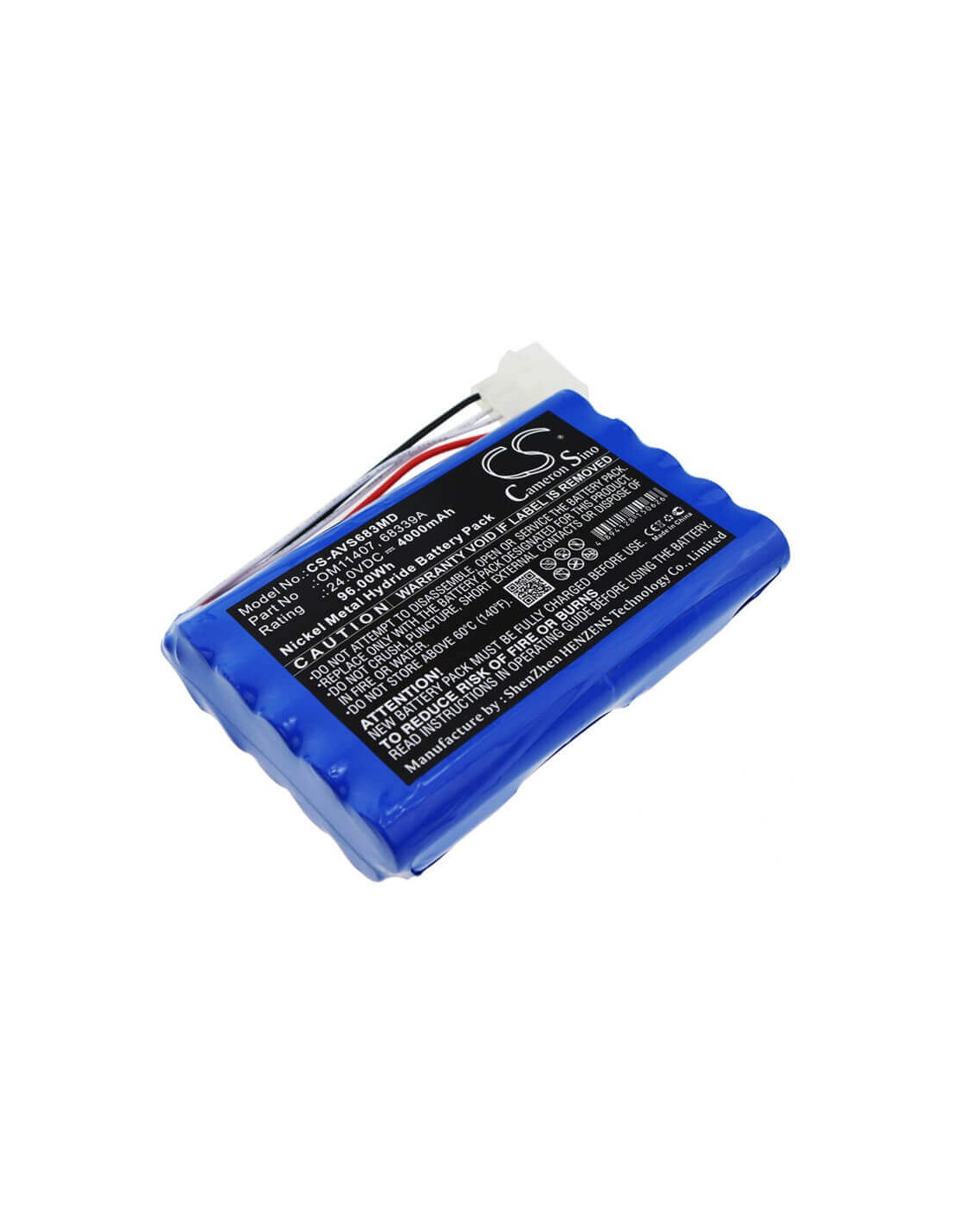 Battery for Viasys Healthcare, 6068, 68339a, 68339k 24V, 4000mAh - 96.00Wh