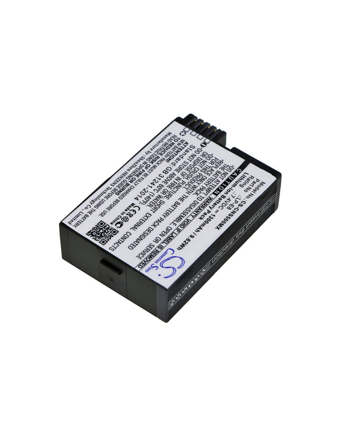 Battery for Canon, Ef-s, Eos 550d, Eos 600d 7.4V, 1300mAh - 9.62Wh