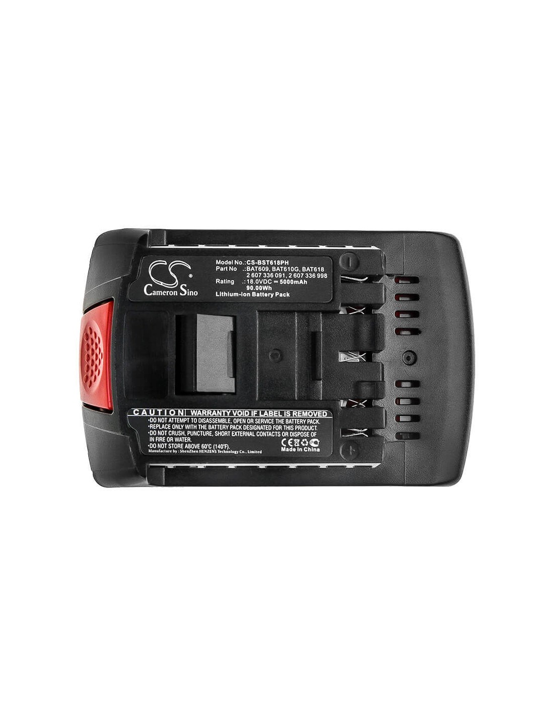 Battery for Bosch, 17618, 17618-01, 25618-01 18V, 5000mAh - 90.00Wh