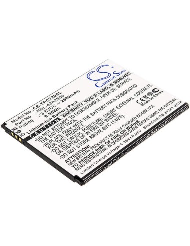 Battery for Neffos, C7s, Tp7051a, Tp7051c 3.8V, 2500mAh - 9.50Wh